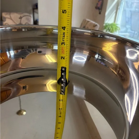 Stainless Steel Round Chafing Dish with Glass Lid - Silver - Picture 10 of 12